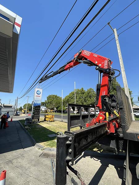 Grúa pluma Chillán