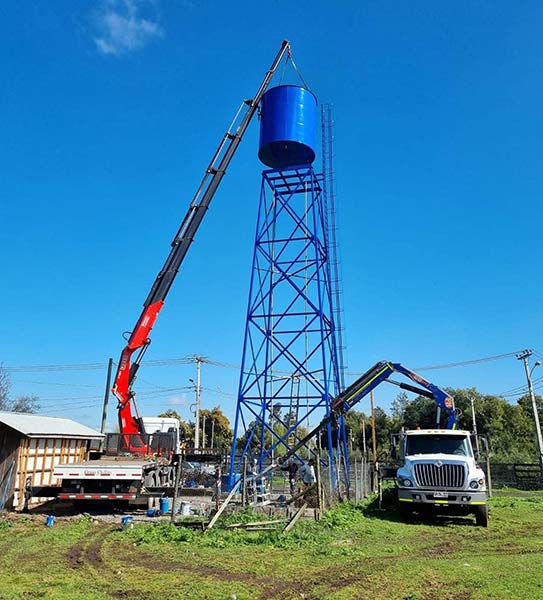 Grúa pluma con operador Chillán